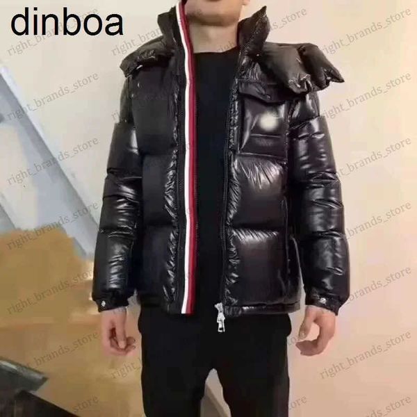 Erkekler Down Parkas Dinboa-Winter Aynı m ev trend moda ile yeni erkekler ve kadınlar pamuklu ceket alışveriş sıradan erkekler ceket t240118