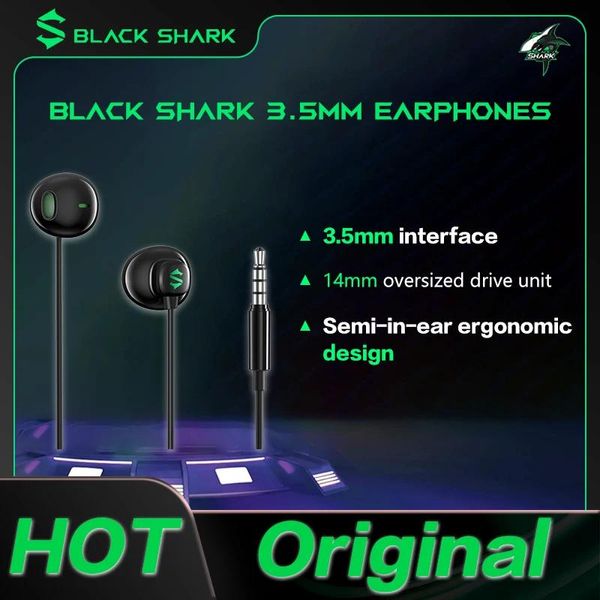 Kopfhörer NEU Black Shark 3,5-mm-Gaming-Kopfhörer Half InEar Professional Game Headset für Redmi Poco F2 Pro X3 Black Shark 3 Pro