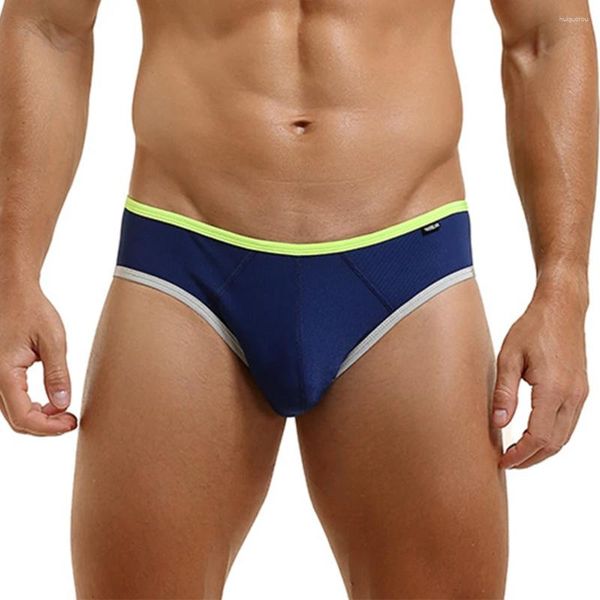 Cuecas masculinas estiramento briefs cintura baixa roupa interior sexy macio escroto bulge calcinha leve g-string tanga respirável homem erótico lingerie