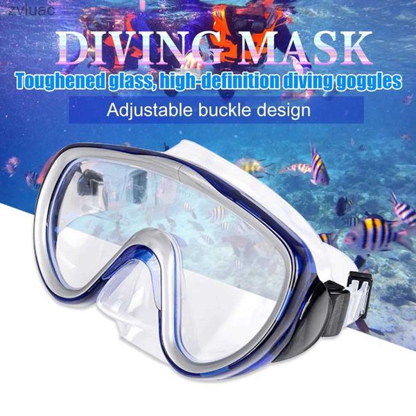 Accessori per l'immersione Occhiali da nuoto regolabili per donna Uomo Sport acquatici Snorkel Occhiali da sub Occhiali da sub antiappannamento per lo snorkeling con maschera nasale YQ240119