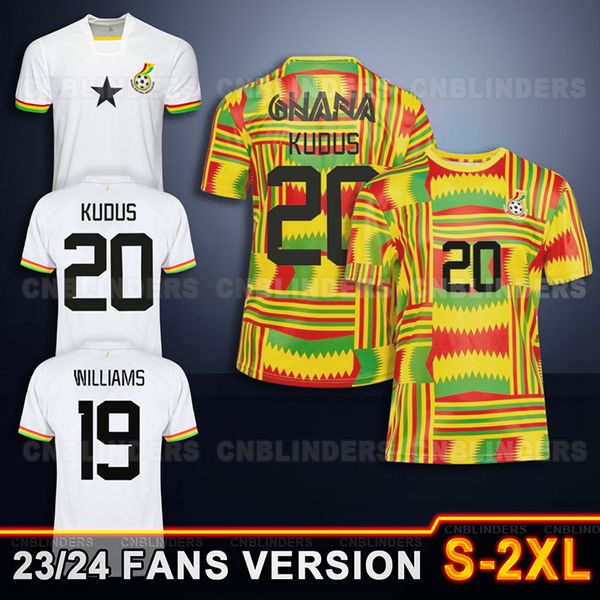 Mohammed Kudus Williams Salis Samed Coppa d'Africa Ghana 2024 casa Nuamah maglie da calcio trasferte magliette da calcio kit Salisu