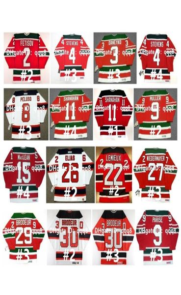 Vintage CCM Hockey Jersey KEN DANEYKO SCOTT STEVENS DEVILS SCOTT NIEDERMAYER MARTIN BRODEUR PATRIK ELIAS CLAUDE LEMIEUX VIACHESLAV7711750