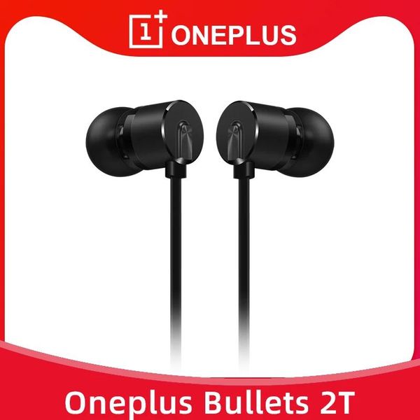 Kopfhörer OnePlus Bullets 2T Kopfhörer Rollenmaschinenlinie Typc Kopfhörer InEar Headset mit Fernbedienung Mikrofon für Oneplus 7 Pro 6T 7T 11 10pro für Telefon