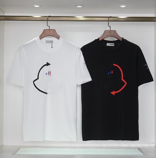 T-shirt da uomo di marca Designer e camicia ampia da donna nera bianca classica etichetta da ricamo moda strada di alta qualità Taglia S-XXL