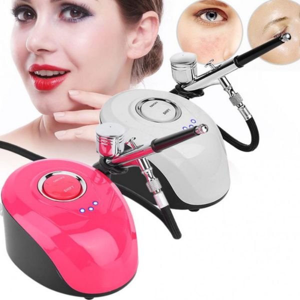 Microdermoabrasione Led Maschera facciale Micro-nano Idratante Spruzzatore di ossigeno Macchina Ringiovanimento della pelle Mini Compressore Dispositivo di bellezza Cura del viso266