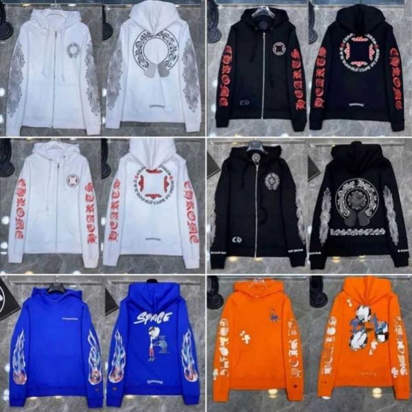 Designer Womens Hoodies Designer Cromo Inverno Moletons Coração Hoodie Ch Manga Longa Casaco Solto Casaco Com Capuz Homem Hip Hop Chromees Corações Casacos WG