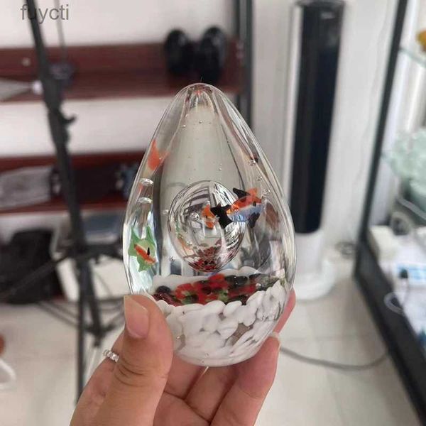 Kunst und Kunsthandwerk Boshan Glas-Quallenkugel, Ozean-Kristallkugel, handgefertigt, traditionelles Kunsthandwerk, YQ240119