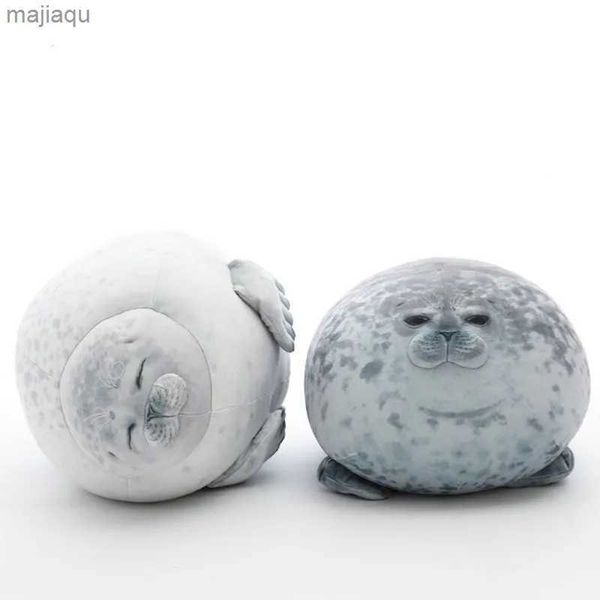 Bambole di peluche Angry Blob Seal Pillow Chubby 3D Novità Sea Lion Doll Peluche Peluche Bambino che dorme Cuscino di tiro Regali per bambini Ragazze