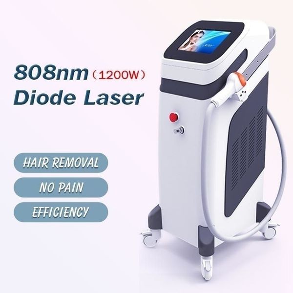 Vertikale 600-W-Haarentfernungsmaschine 808-nm-Diodenlaser-Enthaarung mit dreifacher Wellenlänge 755 1064 808 Laser-Haarentfernung