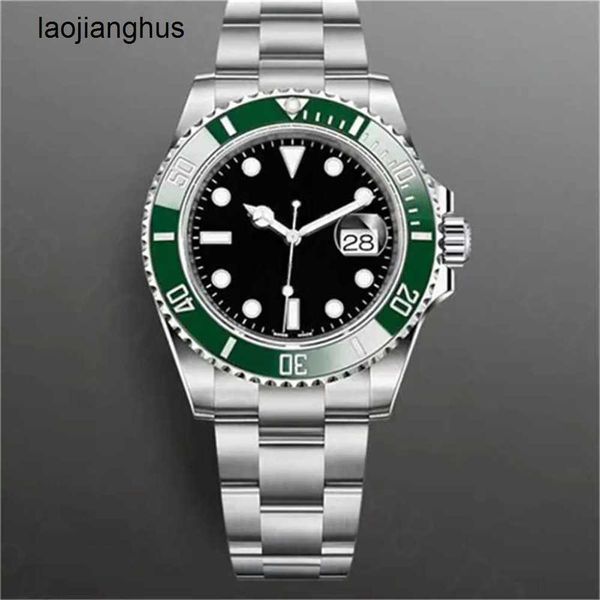 Top Rolaxs Orologio da uomo Orologi Submariner di alta qualità Movimento meccanico automatico Bioceramica Zaffiro luminoso Sportivo Impermeabile per uomo U1 Isn3 h