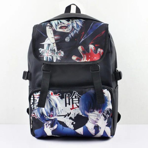 Borse Anime Tokyo Ghoul Kaneki Ken Zaino per laptop impermeabile in nylon/Borsa a doppia spalla/Borsa da scuola