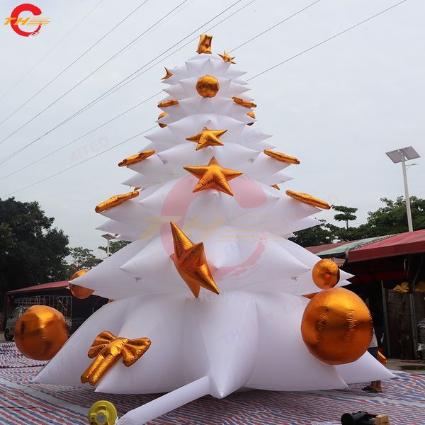 Активный отдых на свежем воздухе 6 м 8 м 10 м гигантская надувная рождественская елка рождественские украшения надувные воздушные шары в наличии в США на продажу