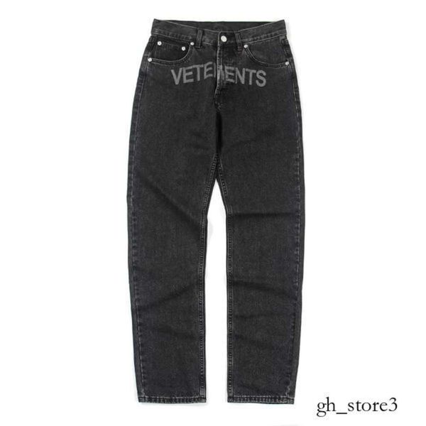 Vetements jeans erkekler jeans gerçek s yüksek kaliteli erkek kadın vetements vtm işlemeli mektuplu düz bacak pantolon hayatta kalma kot 526