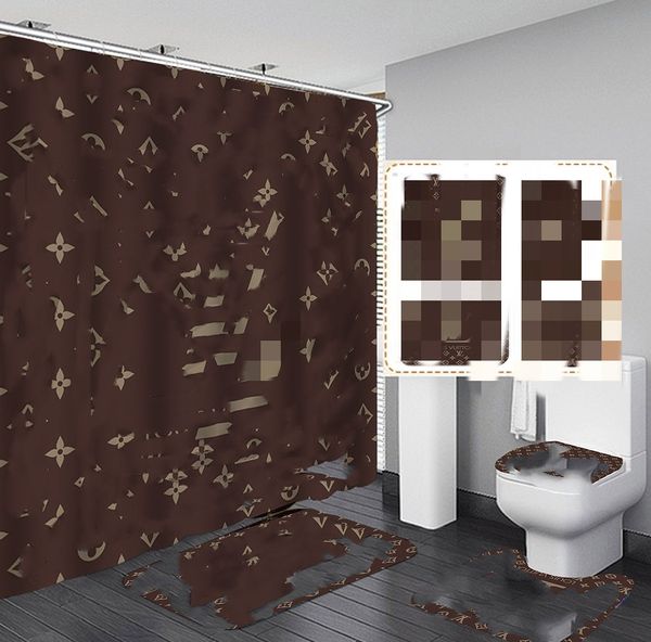Tenda da doccia fresca con stampa digitale creativa Varietà di modelli Tessuto impermeabile a prova di muffa con perforazione gratuita