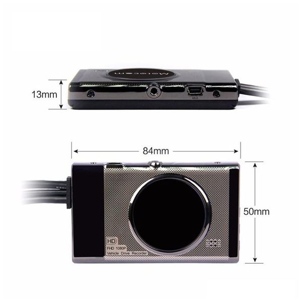 Accessori per veicoli 3 0 Tft Dual Lens Telecamera per motocicletta Hd 720P Dvr Videoregistratore Impermeabile Dash motor con videocamera vista posteriore279Q Dhznj