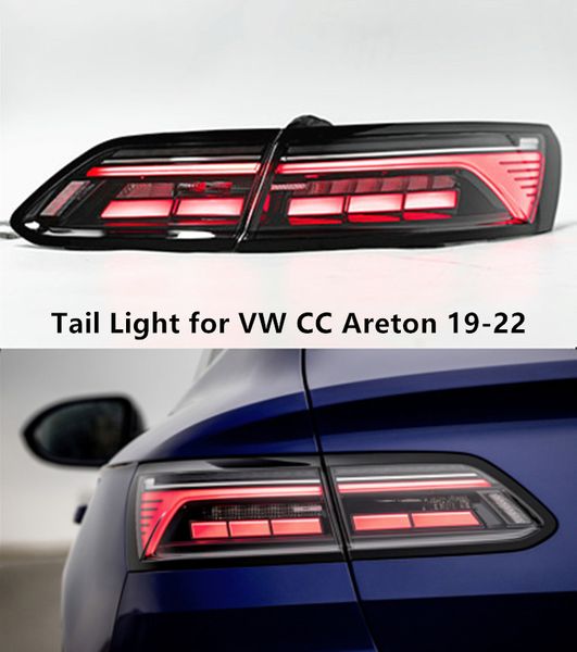 LED-Rücklicht für VW CC Areton Blinker Rücklicht 2019–2022, Bremse hinten, Rückfahrleuchte, Kfz-Zubehör