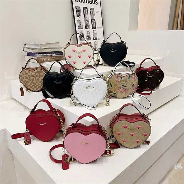 designer tassen dames handtas Klassieke schoudertassen draagtas dame Totes Mode Rugzak Oude Bloem Liefdesdoos Dames Schattig Hart Gestreept Crossbody Tas 5478