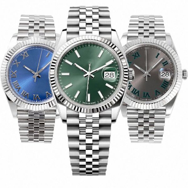 Дизайнерские женские часы Datejust мм Мужские часы Date Just Wimbledon Розовое золото Автоматические механизмы Механические мужские модные Gz bz