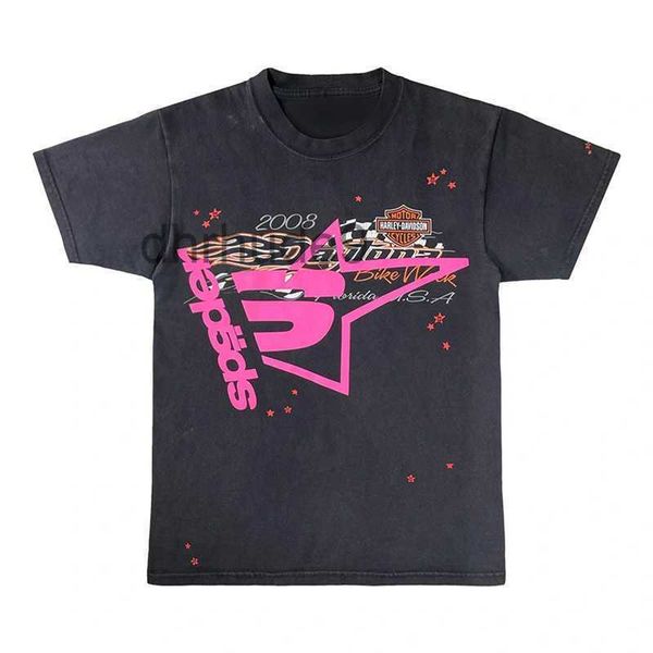 UOMINO DONNE 1 Migliore qualità schiumogeni t-shirt t-shirt top top tees rosa giovane thug sp5der 555555 maglietta g8i8