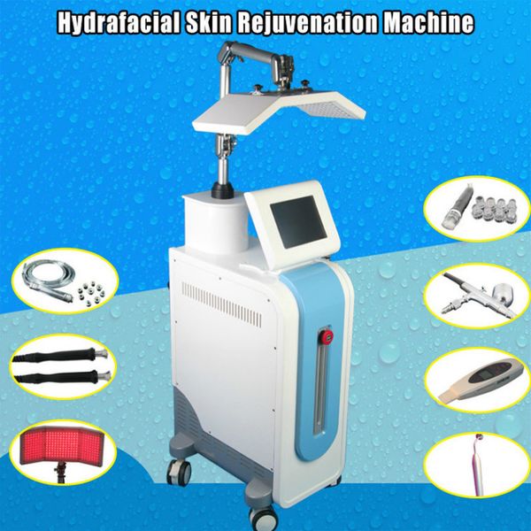 Mikrodermabrazyon Yepyeni Çok Fonksiyonlu Hidrofasiyal PDT Biyo-Işık Terapisi Cilt Gençleştirme Kırışıklık Çıkarma Cilt Yüz Bakım Spa Machine322