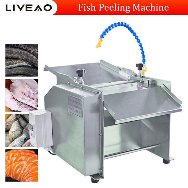 Macchina per la rimozione del peeling della pelle del pelapatate per la scuoiatura del pesce di Tilapia Basa