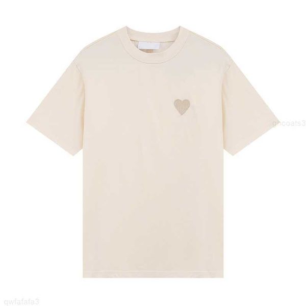 Herren Designer Paris New T-Shirt Ton-in-Ton Liebe Stickerei Mode Straße Casual Joker Rundhals Baumwolle Kurze Ärmel für Männer und Frauen Liebhaber Dk4f 41Z9