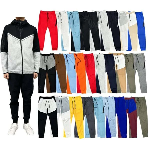 Tech Fleece Joggers Hosen Männer Sportswear Kordelzug Casual Trainingsanzug Jogginghose Hose Schwarz Weiß Designer Jogger Hosen 94