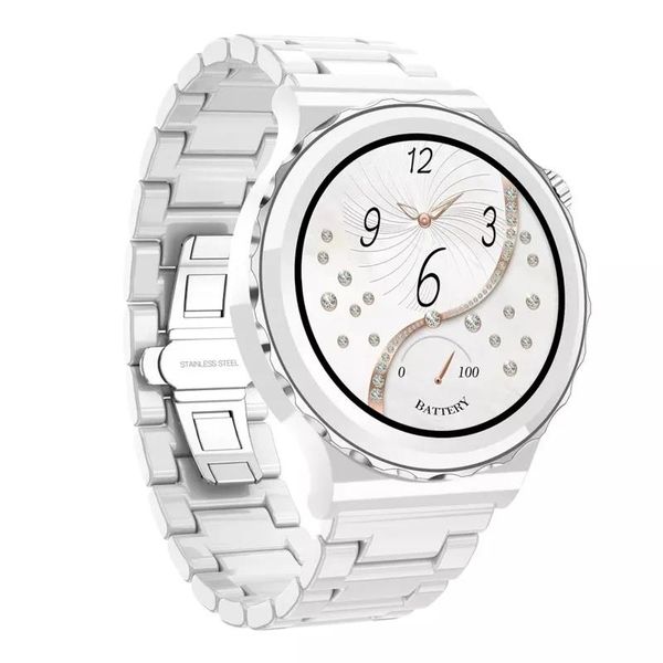 Orologi Orologi intelligenti E23 Moda donna Lusso Smartwrist 1.32 pollici Frequenza cardiaca Monitor per la pressione arteriosa Fitness Tracker Smartwatch da donna