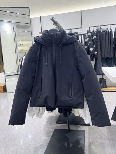 Trench da donna PARKA PROTEZIONE ACQUA E VENTO Giacca rigida portatile originale estremamente fredda con cappuccio spessa e calda Donna