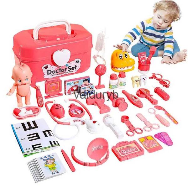 Tools Workshop Kinder-Arzt-Spielset, 52-teiliges Rollenspiel-Doktor-Spielzeug, Anziehspielzeug mit Stethoskop und Aufbewahrungsbox, Weihnachts- und Geburtstagsgeschenkvaiduryb