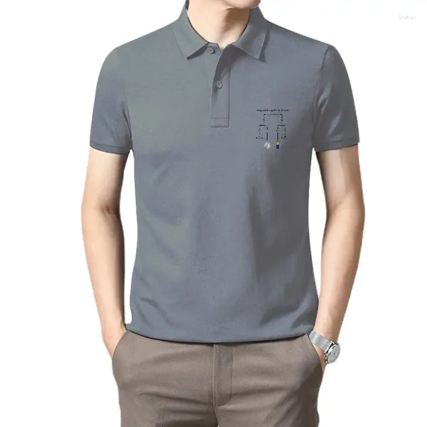 Polo da uomo Uomo all'aperto Design unico Magliette Diagramma di flusso di ingegneria Pre-cotone Ingegnere Professione POLO Camicia Tees Camisa formale