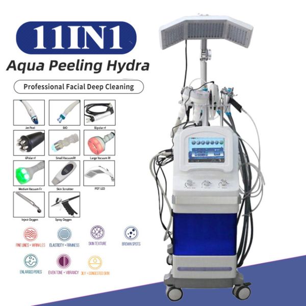 Beauty spa jet sottovuoto idra micro dermoabrasione aqua peel pulito idrofacciale pdt led terapia viso machine376