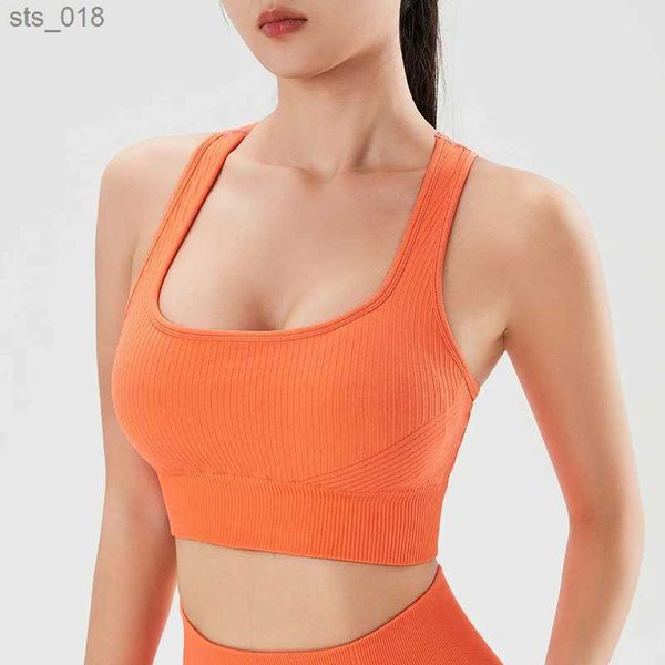 Abbigliamento da yoga Top sportivi da donna Tinta unita Reggiseno da yoga Collant da palestra Assorbimento del sudore Abbigliamento da allenamento ad asciugatura rapida naqiyayabeiH24119