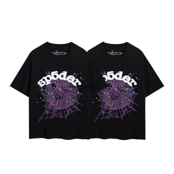 Spider Web T-shirt pour hommes Designer Sp5der T-shirts pour femmes Mode 55555 Manches courtes Youngthug Hip Hop Rap Star Unisexe Street Ya4o