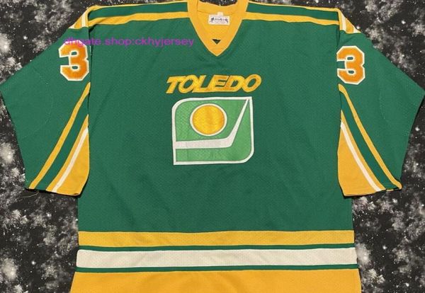 Maglia da hockey vintage rara cucita a buon mercato Sindys IHL Toledo Goaldiggers Maglie da ritorno al passato da uomo9416732