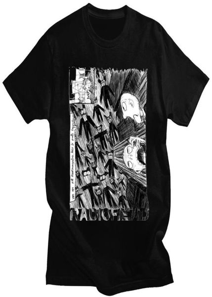 Camiseta de algodão de verão Radiohead Camiseta Homens Mulheres Moda Manga Curta Camiseta Crianças Hip Hop Tops Tees Rock Band Camiseta Música 2207043796692