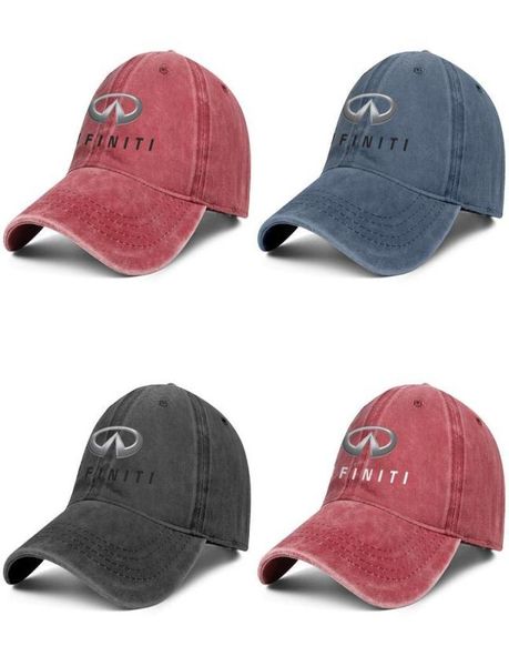 Emblema del simbolo del logo Infiniti Berretto da baseball moda unisex con palla, cappello vintage regolabile e carino, logo in denim5410682