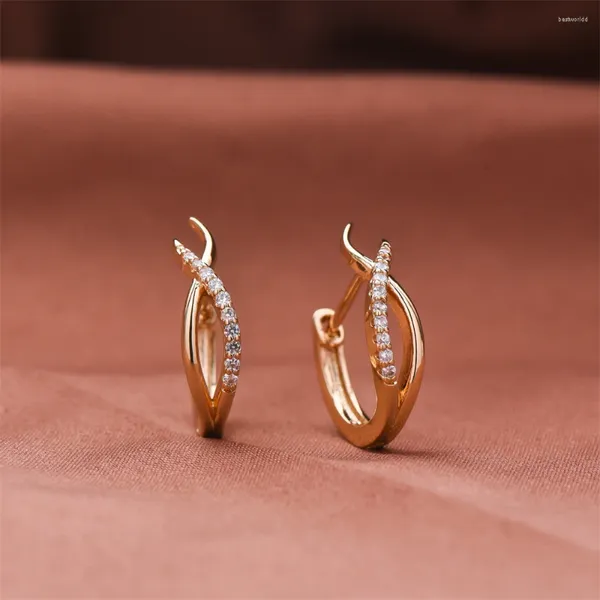 Ohrstecker Dckazz Klassische Goldfarbe Ohrring Trendy Geometrisch Elegant Für Frau Mädchen Winter Modeschmuck Geschenk