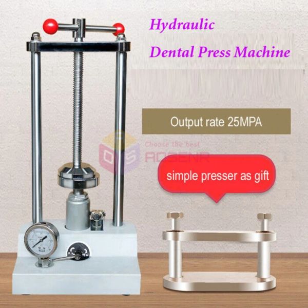 Equipamento de laboratório hidráulico da pressão do frasco da dentadura da máquina da imprensa dental