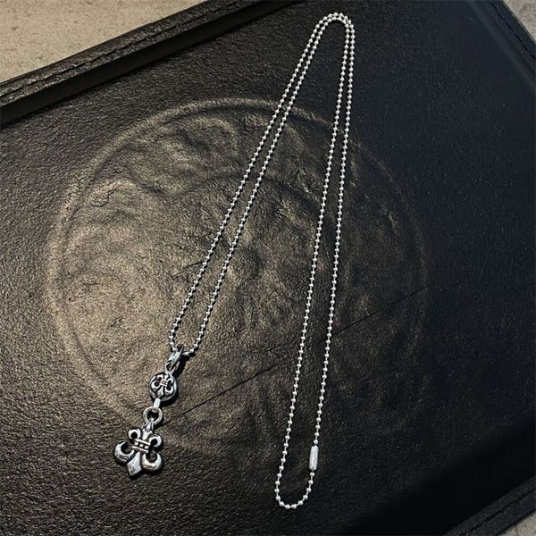 2024 Designer Marca Cross CH Colar para Mulheres Chromes Sterling Silver S925 Flower Boat Anchor Pingente Mens Sweater Chains Coração Clássico Jóias Neckchain 9SI1