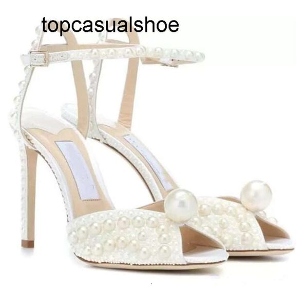 JC Jimmynessity Choo Sacora Bridal Elegant Wedding Trade обувь высококачественная леди сандалии жемчужина кожа