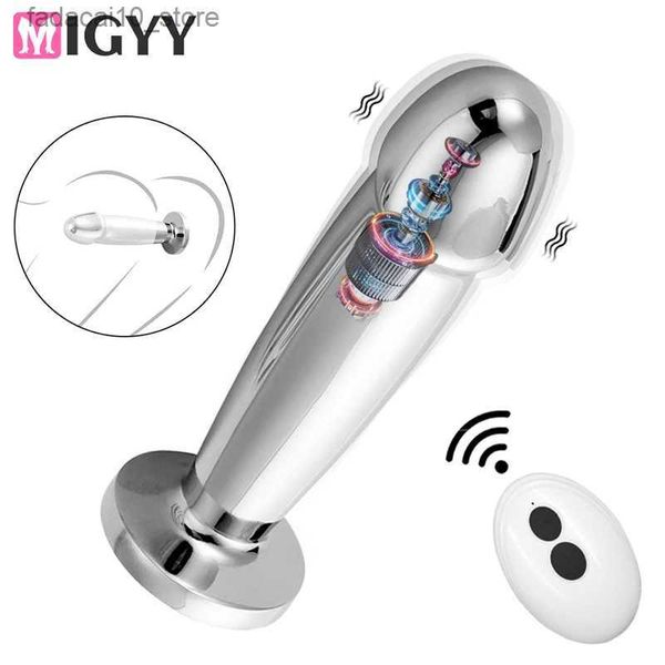 Altri articoli di bellezza per la salute Vibratore in metallo anale per donne Prodotto per adulti Uomini Butt Plug Stainles Steel Masturbatore maschile Plug anali Dildo analiGiocattoli Q240119