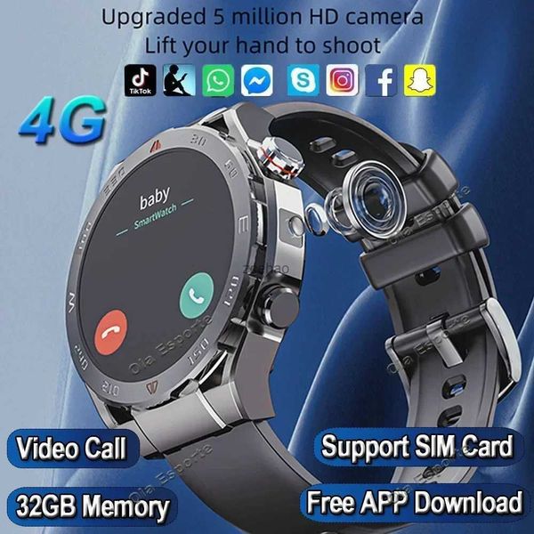 Orologi intelligenti 2024 Originale 4G 32GB Wifi Smart Watch Scheda SIM Videochiamata Fotocamera da 5 MP APP gratuita Scarica Smartwatch Posizionamento GPS Orologi intelligenti