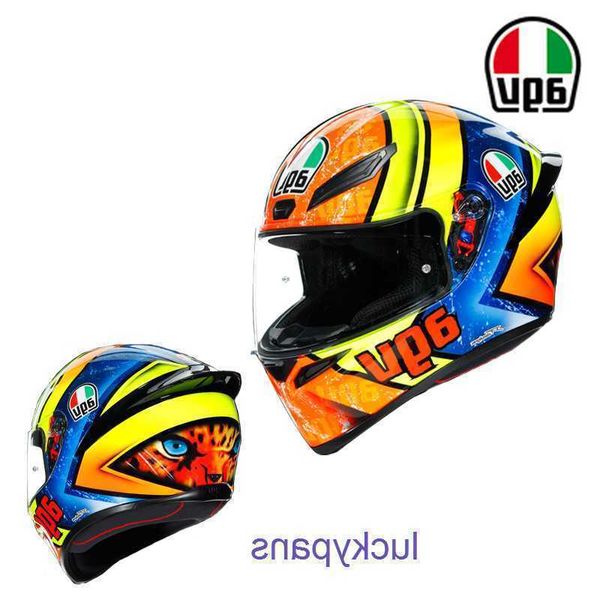 Agente geral italiano agv capacete completo pequim capa de motocicleta corrida quatro estações anti falsificação detectável k1 fi71