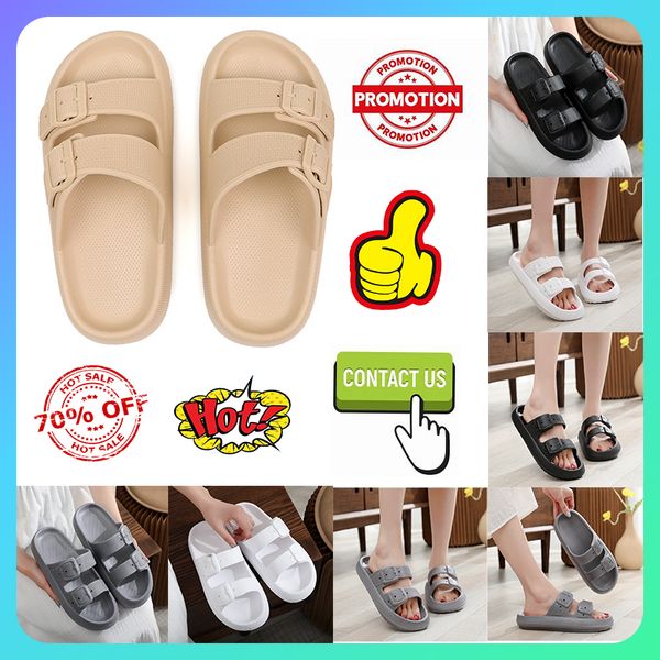 Designer casual plataforma slides chinelos homens mulher leve desgaste resistente anti respirável couro solas macias sandálias plana verão praia chinelo tamanho 36-45