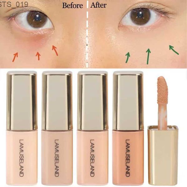 Concealer, 4 Farben, feuchtigkeitsspendender flüssiger Concealer, Ölkontrolle, unsichtbar, vollständige Abdeckung, Poren, Augenringe, Foundation, Gesichts-Make-up, Kosmetik