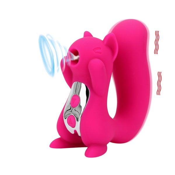 Forma de esquilo sugando vibrador clitóris vibrador clitóris mamilos g-ponto estimulação sexo brinquedo feminino mamilo otário