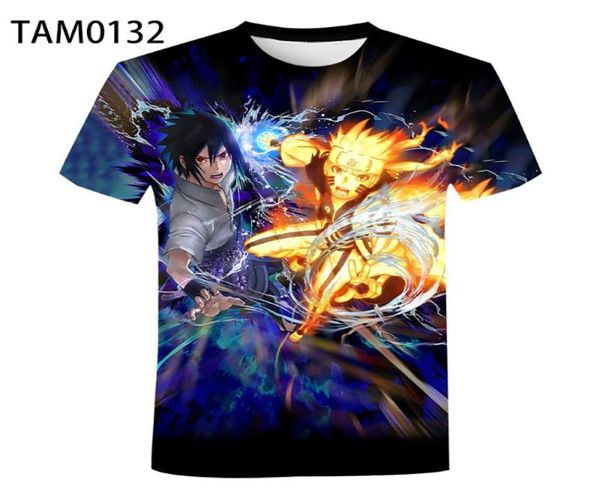 Men039s T-Shirts Japanisches Harajuku Anime T-Shirt Uchiha Madara 3D-Druck T-Shirts Streetwear Sasuke ONeck T-Shirt Tops Übergroß Clo7204214