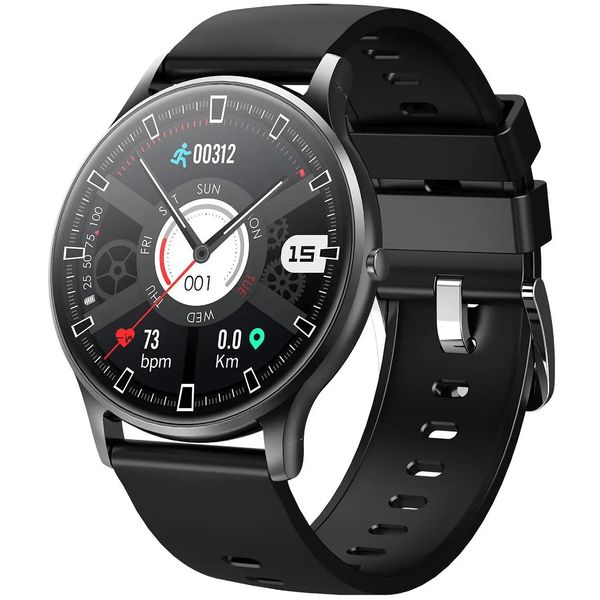 Relógios inteligentes relógio feminino masculino smartwatch monitor de freqüência cardíaca esporte pulseira de fitness à prova dwaterproof água lembrete informações moda relógio digital