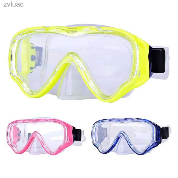 Dalış Aksesuarları Çocuklar Dalış Maskesi Şnorkel Mask Anti-Bok Anti-Sil Yüzme Goggles Temsilli Cam Su Geçirmez Maske Çocuklar için Dropship YQ240119